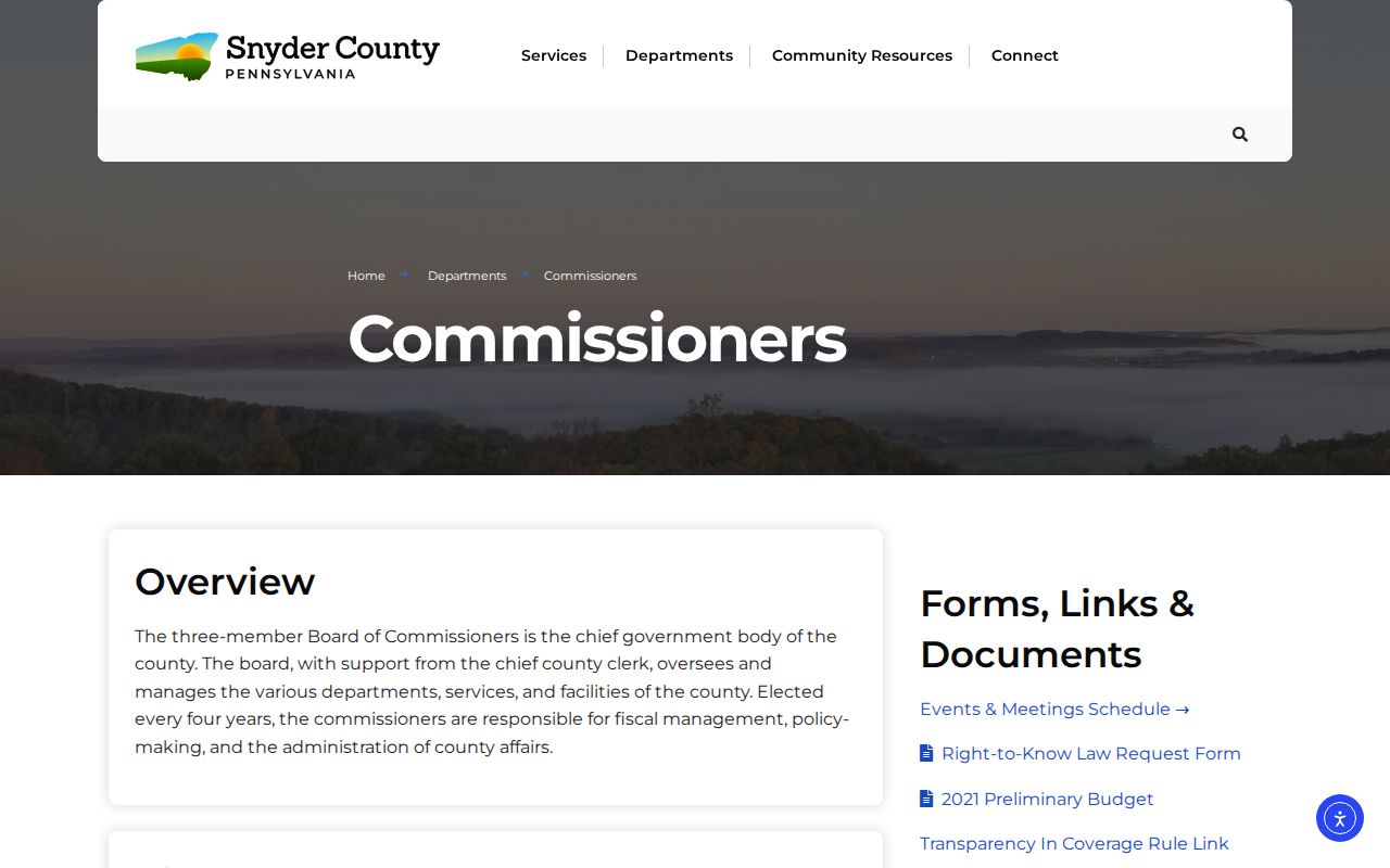 Middleburg criminal records route through the Snyder County records officer